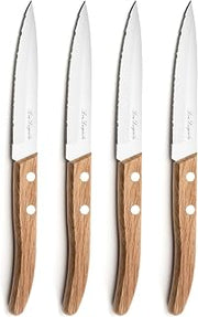 Lou Laguiole Forest Knife Set, Stainless Steel, Bois Nature, 22 x 13 x 2 cm