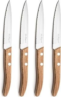 Lou Laguiole Forest Knife Set, Stainless Steel, Bois Nature, 22 x 13 x 2 cm