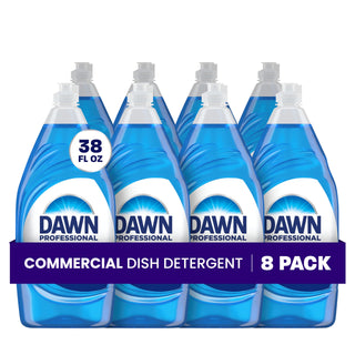 Dawn PRO Manual Pot & Pan Detergent by P&G PROFESSIONAL – 37.87 Fl Oz (Pack of 8), Blue, Pack of 8, Model 45112CT