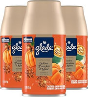 Glade Automatic Spray Air Freshener Refill, Golden Pumpkin & Spice, 3 Count
