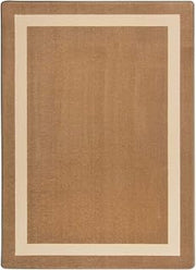 Joy Carpets Portrait Solid Colored Area Rug, Mocha, 10'9" x 13'2"