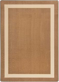 Joy Carpets Portrait Solid Colored Area Rug, Mocha, 10'9" x 13'2"