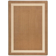 Portrait Solid Colored Area Rug by Joy Carpets – 10'9" x 13'2" (Rectangular), Nylon, Mocha, Model 1479G-05