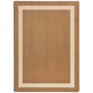 Portrait Solid Colored Area Rug by Joy Carpets – 10'9" x 13'2" (Rectangular), Nylon, Mocha, Model 1479G-05