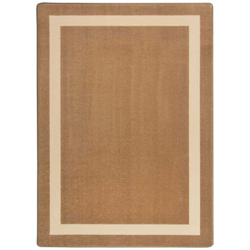 Portrait Solid Colored Area Rug by Joy Carpets – 10'9" x 13'2" (Rectangular), Nylon, Mocha, Model 1479G-05