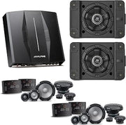 Alpine PXE-C80-88 OPTIM8 8-Channel Hi-Res Digital Sound Processor Amplifier w/ (2) SS-SB10 Subwoofer, (2) R2-S653 Bundle