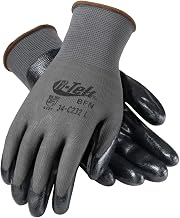 G-Tek 34-C232/M, Seamless Knit Nylon Glove with Nitrile Coated Foam Grip on Palm & Fingers
