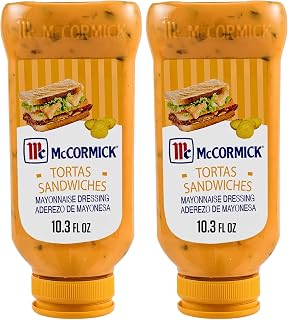McCormick Tortas Sandwiches Mayonnaise Dressing, 10.3 fl oz (Pack of 2)