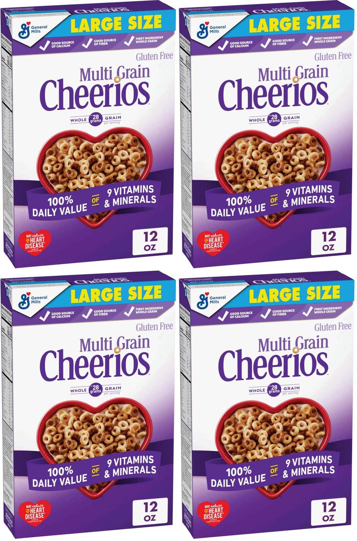 Cheerios Multi Grain / 12 Ounce (Pack of 4) / 1 Cold Cereal