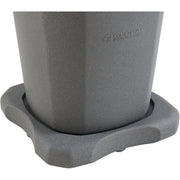 Outdoor Trash Can with Hinged Lid by Global Industrial – 60.0 gallons, Plastic, Gray, Model 732315