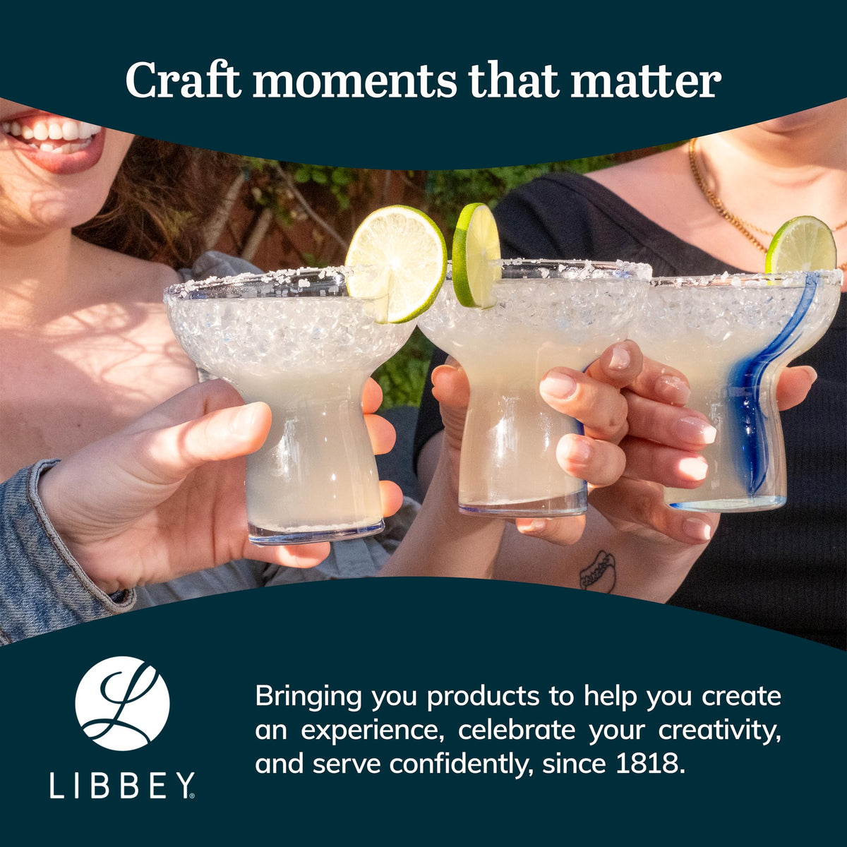 Stemless Margarita Glasses Set of by Libbey – 10.25 oz, 10.25 ounces, Glass, Stemless 6, Pack of 6