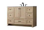 Elegant Kitchen And Bath 48 Inch Single Bathroom Vanity In Mango Wood by Elegant Lighting – 19.00" W x 34.00" H x 48.00" D, Mango Wood, Model VF2848MW