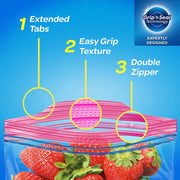Ziploc Clear / 48 Count (Pack of 1) / 32.0 ounces Food Storage Bags