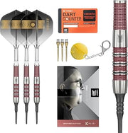 Target Darts Stephen Bunting 95K Soft Tip Dart Set, 19G | Kflex Flights & Shafts, The Bullet Player Edition 95% Tungsten Darts, Nano Swiss Steel Tip Conversion Points & Premium Keyring SP Tool