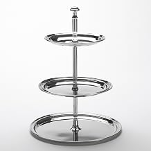 American Metalcraft STS3 Tiered Stand, Stainless Steel, Three-Tier, 8-1/2" Diameter, 11-3/4" Height