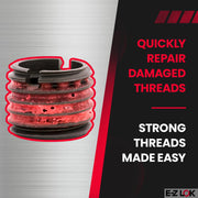 E-Z LOK 49/64" / 5 / Red Thread Locking Inserts