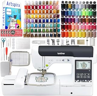 Brother SE2000 5" x 7" Combo Embroidery & Sewing Machine with Deluxe 130 Thread Spools & Accessories