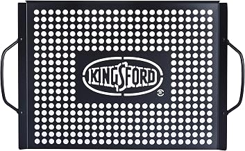 Kingsford Non-Stick Carbon Steel Grill Topper Pan, 15.55 x 11.05 in
