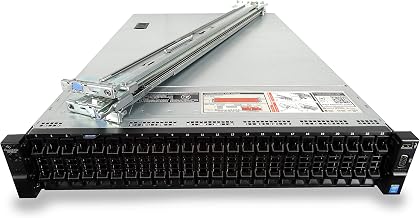 Dell PowerEdge R730xd 24 Bay SFF 2U Server, 2X Intel Xeon E5-2699 V4 2.2GHz 22C CPU, 768GB (24 x 32GB) DDR4 RDIMM, H730p, 24x 7.68TB SSD, 4X 1GbE, Rail Kit Included (Renewed)