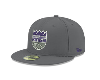 NBA Sacramento Kings Men's Official 59FIFTY Fitted Cap by New Era – Polyester, Graphite, Model STOCK-NBA-OTC 5950