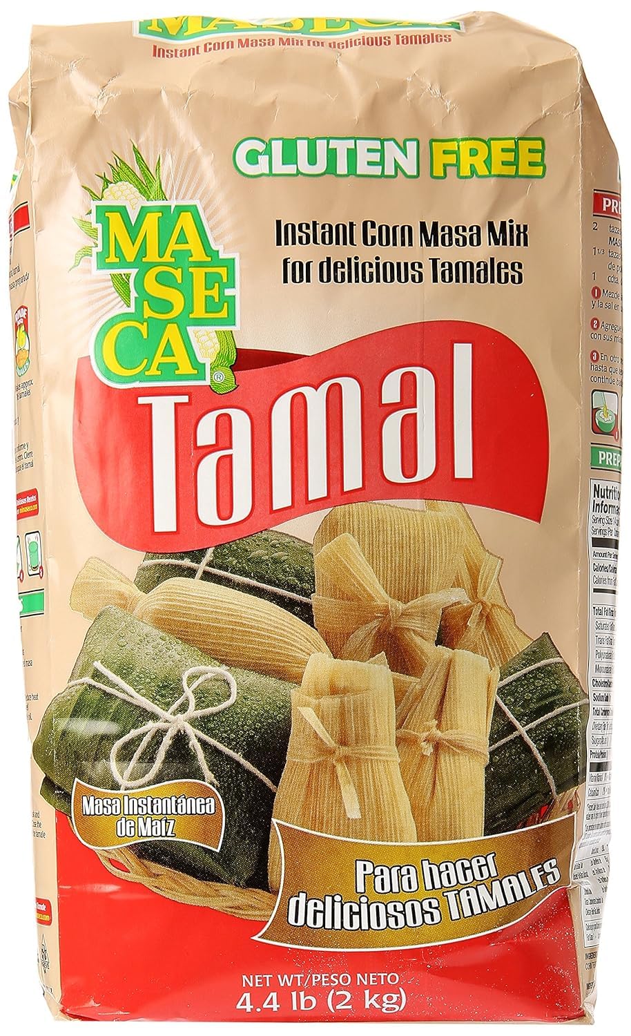 Instant Corn Tamale Mix 4.4 lbs. (3-Pack) by MASECA – 70.4 Ounce (Pack of 3), Pack of 3