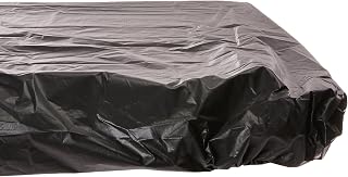 Creative Converting Stay Put Black Plastic Tablecloth, Black 30 x 96 in