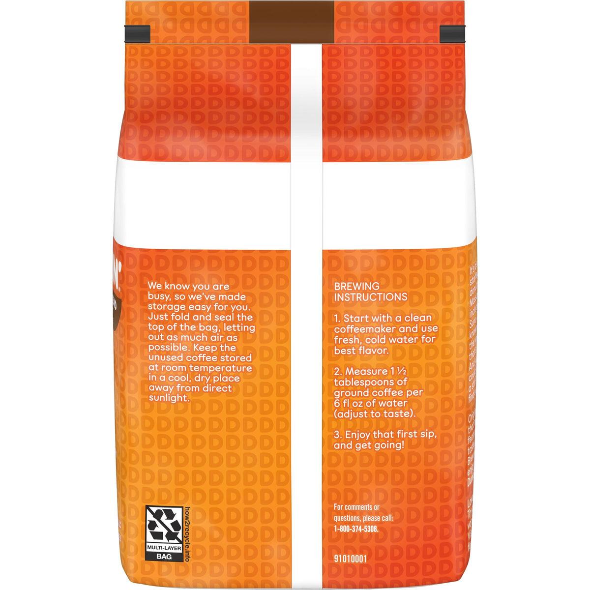 Dunkin' Original Blend / 18 Ounce (Pack of 2) / 1 Instant Coffee