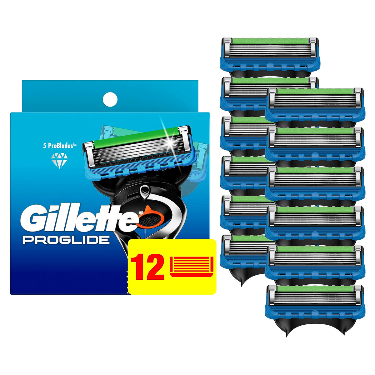 Gillette 12 Count (Pack of 1) / Fusion 5 ProGlide Refills / Fusion5 ProGlide Cartridges