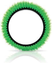Oreck Commercial 237057 Crimped Polypropylene Scrub Orbiter Brush, 12 in. | 0.015 in. Bristle Diameter, Green Floor Brush
