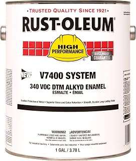 Rust-Oleum RustOleum 245500 Old Caterpillar Yellow V7400 High Performance System Alkyd Enamel Paint, 1 gal Can (Pack of 2)