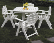 Nautical Low Back Chair by Polywood – Engineered Wood, Slate Grey, Model NCL32GY