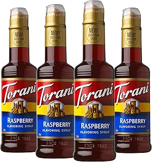 Torani Raspberry Flavored Drink Syrup, 12.7 fl oz, 4 Pack