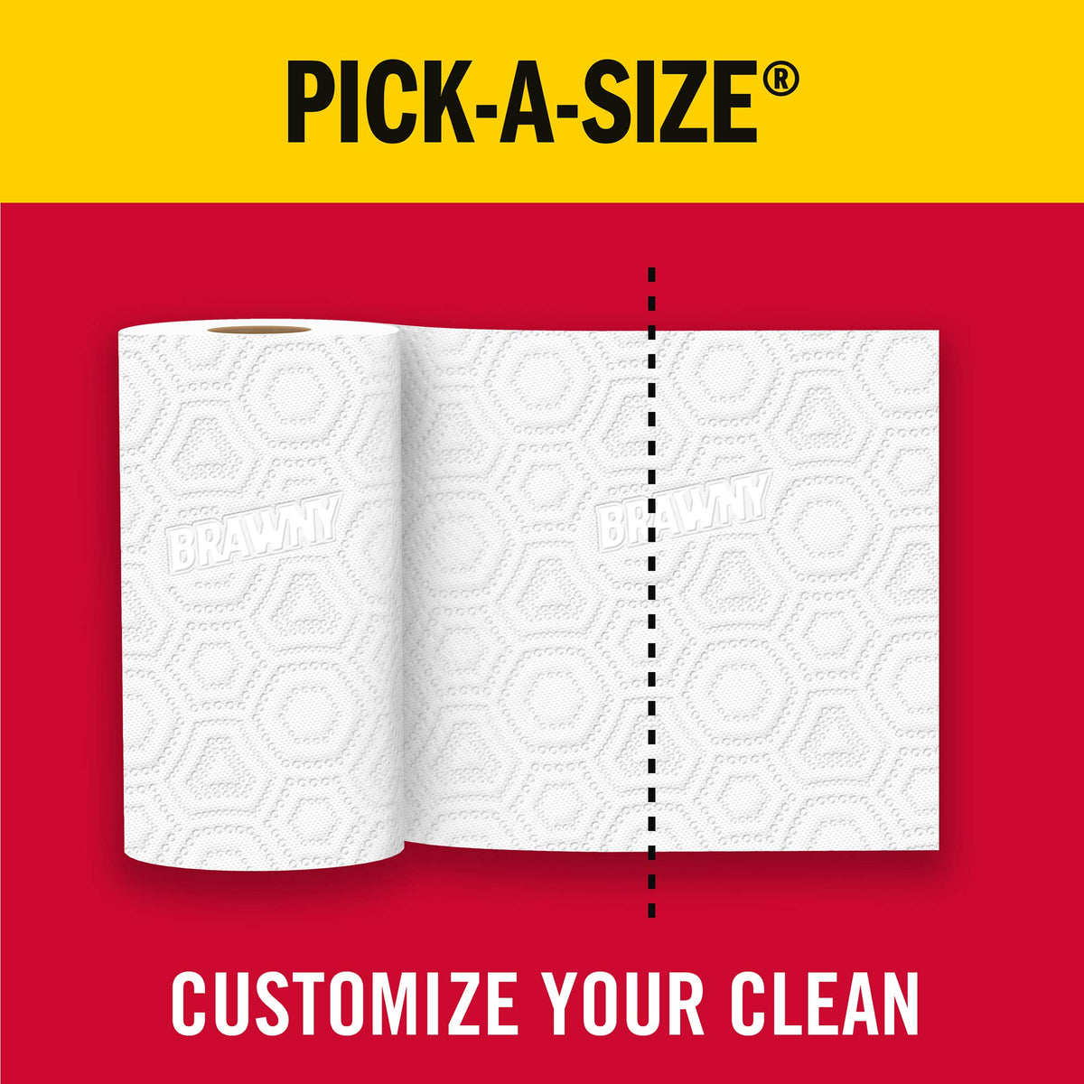 Brawny 1 / 6 Count (Pack of 1) / White Paper Towels