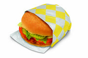 Bagcraft Papercon 300828 Foil/Paper Honeycomb Insulated Wrap, 13" Length x 10-1/2" Width, Yellow Check (4 Packs of 500)