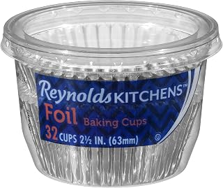 Reynolds Foil Cupcake Liners, 2.5 Inches, 32 Count
