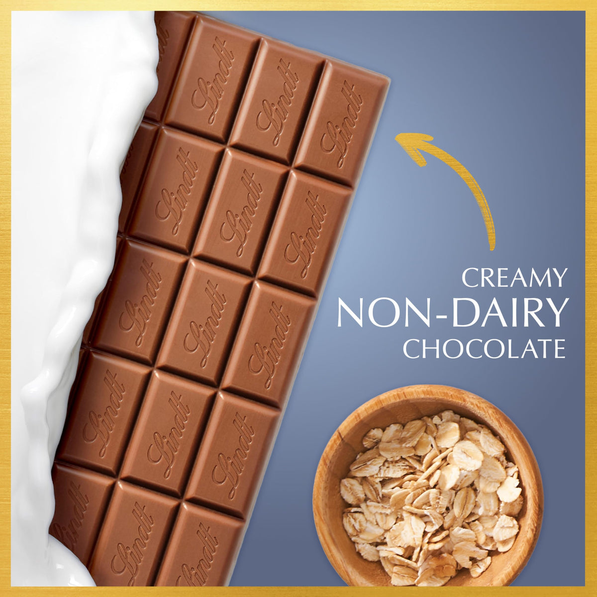 CLASSIC RECIPE OAT MILK Plain Chocolate Bar by Lindt – 3.5 Ounce (Pack of 1)