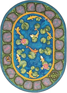 Joy Carpets Maria's Garden Rug, Multi, 5'4" x 7'8" Oval