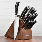Wusthof 16 Piece Knife Set with Walnut Block by Wüsthof – 16 Piece, Stainless,Stainless Steel,Steel, 16 Piece (Walnut), Pack of 16, Model Classic Ikon