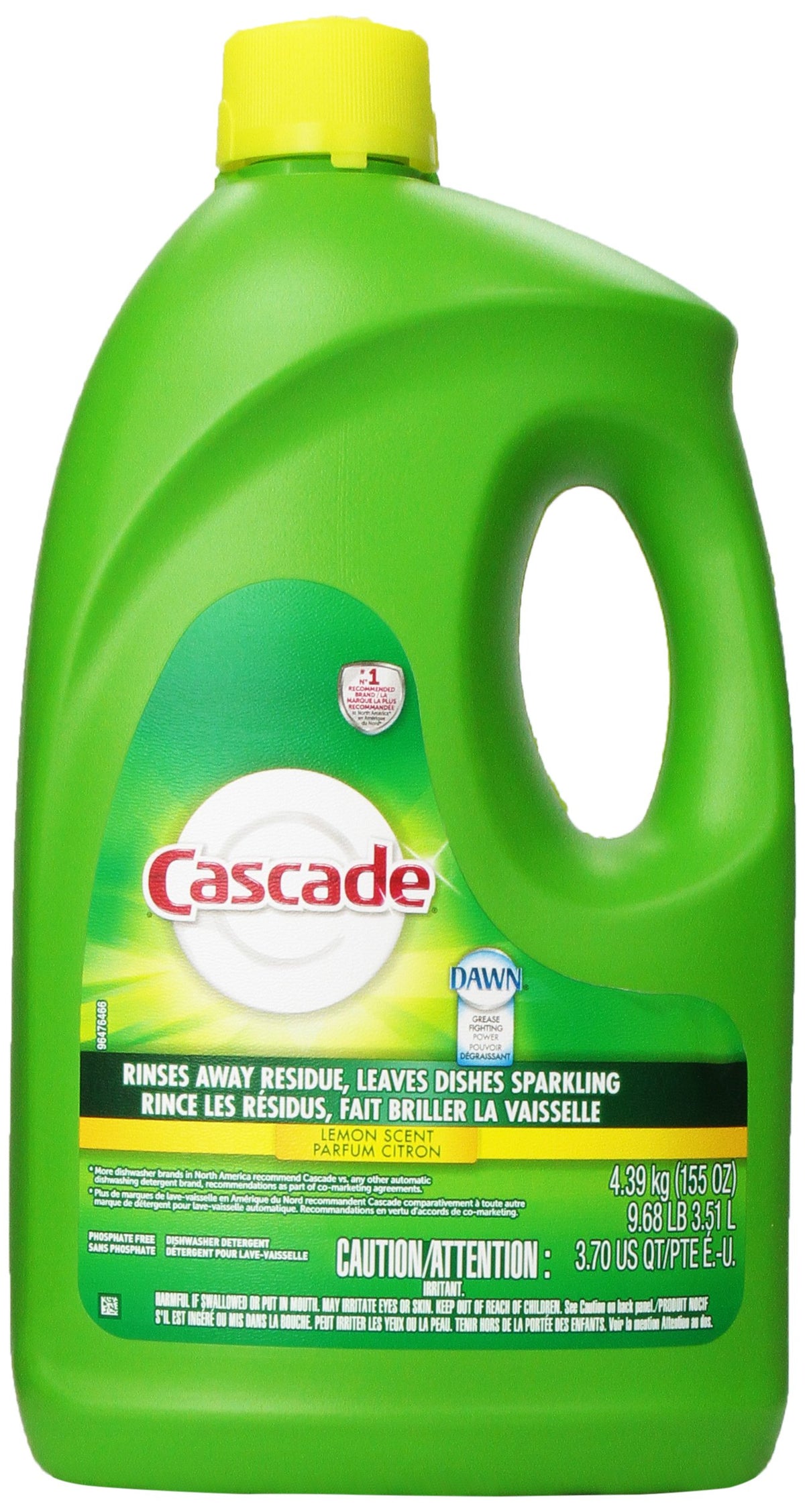 Cascade Lemon / 118.68 Fl Oz (Pack of 1) / 1 Dishwasher Detergent