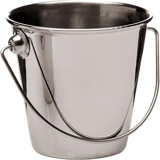 PADERNO World Cuisine Stainless Steel Mini Pail, Gray