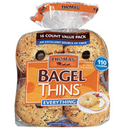 Everything Bagel Thins - 16 ct. by THOMAS' – 1.62 Ounce (Pack of 16)