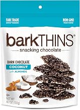 barkTHINS Snacking Dark Chocolate, Coconut with Almonds, 4.7 Ounce (Pack of 12)