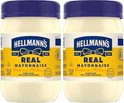 HELLMANN'S Real Mayonnaise Real Mayo For a Creamy Sandwich Spread or Condiment Gluten Free,Made With 100% Cage-Free Eggs 15 oz,(Pack of 2)