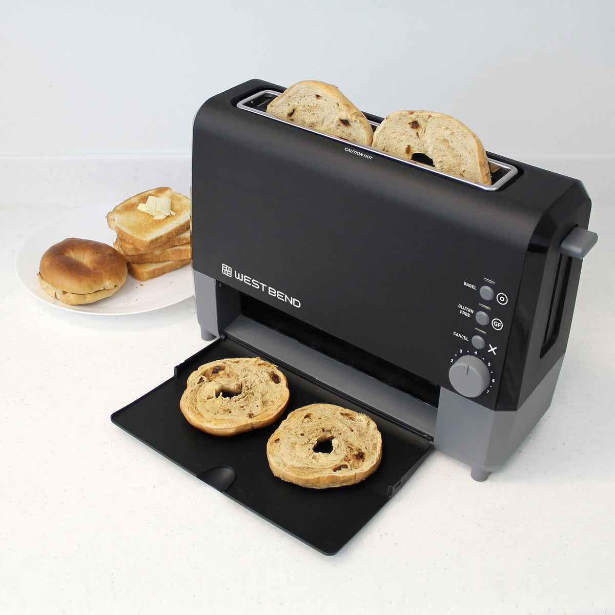West Bend 2-Slice / Black / QuikServe Toasters