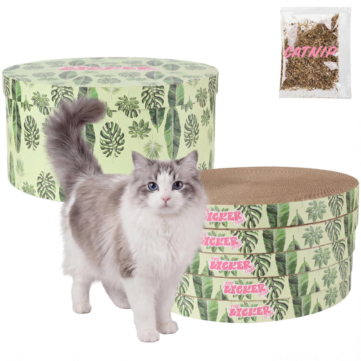 THE LICKER STORE Mint/Green / 12" / Modern;Mid-Century;Classic;Transitional;Traditional;Cottage;Casual Scratching Pads