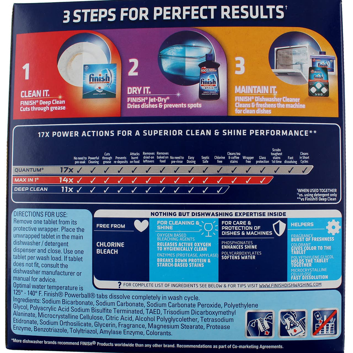 All in 1 Powerball Fresh by Finish – 63.7 Ounce (Pack of 1), Model 89729CT
