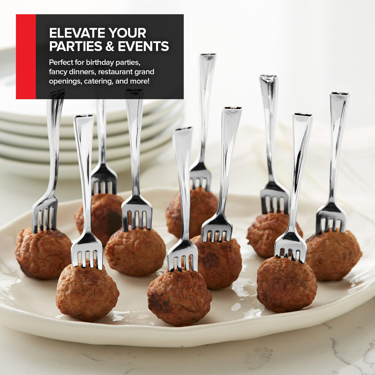 Stock Your Home Silver / Mini / Modern Spoons