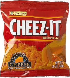 Cheez-It Baked Snack Crackers, Crackers, 1.5-Ounce Single Serve Packs (Pack of 60)