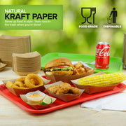 [1000 Pack] Mini Disposable Brown Paper Food Trays by Stock Your Home – 20 Pack Pack of 50, Paper, Brown, Pack of 1000, Model Stock Your Home