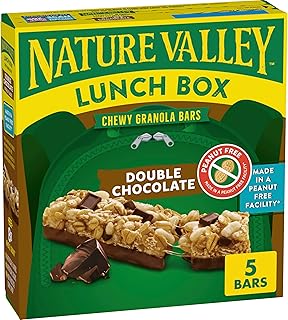 Nature Valley Double Chocolate Peanut-Free Chewy Granola Bar, 5 ct, 4.6 oz